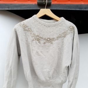 Vintage Beautifully Beaded Sweater